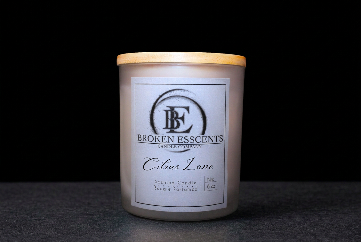 Citrus Lane with the black backdrop and charcoal surface matched to Whipped Cream